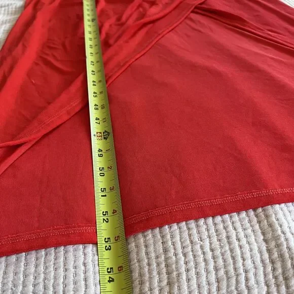 Nina Parker Dress Womens 3X Pink Red Colorblock Sleeveless Ruched Tulip Hem Maxi - Picture 8 of 9